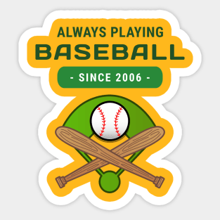 Baseball Fan Sticker